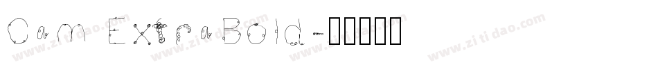 Cam ExtraBold字体转换